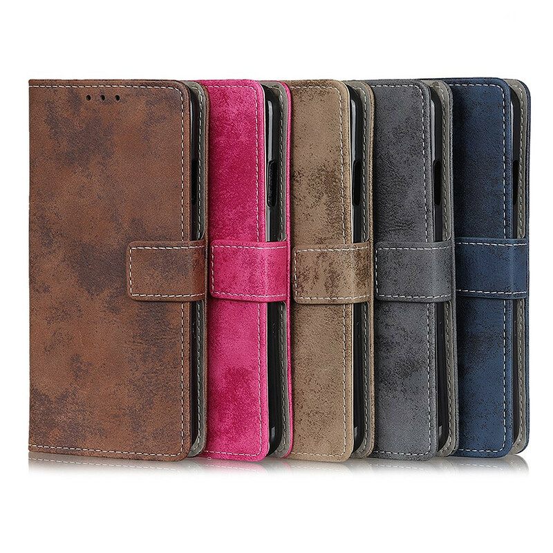 Flip Case Samsung Galaxy S21 Ultra 5G Faux Leather Vintage