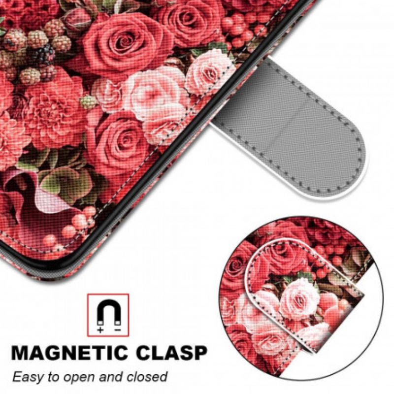 Flip Case Samsung Galaxy S21 Ultra 5G Floral Romance