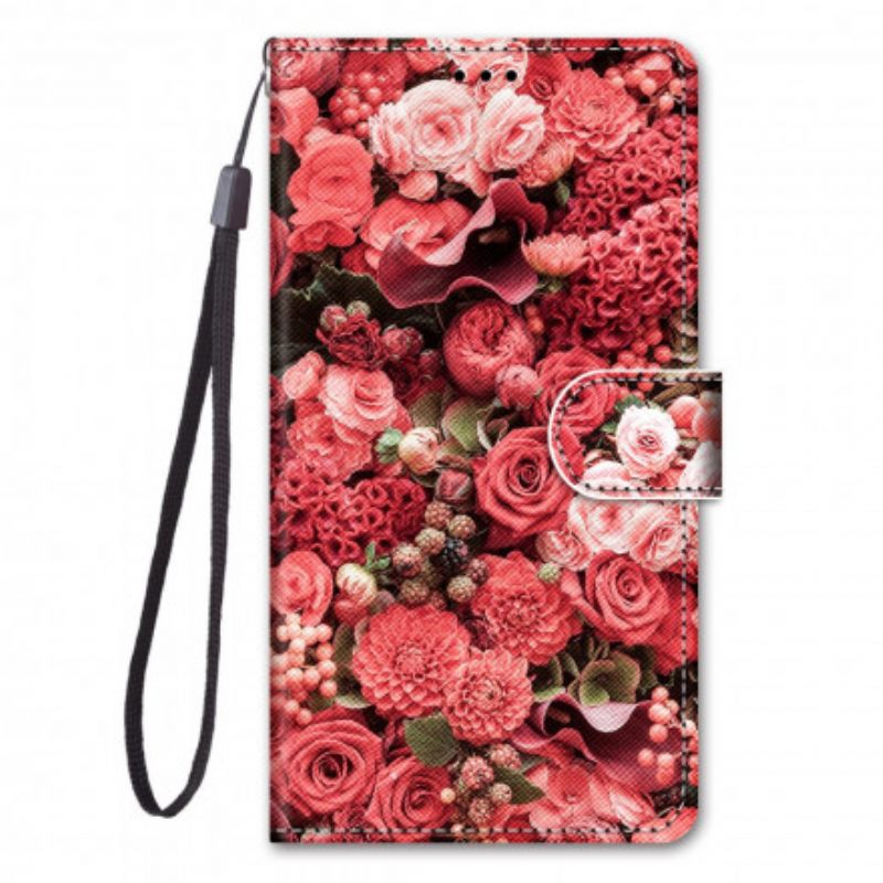 Flip Case Samsung Galaxy S21 Ultra 5G Floral Romance