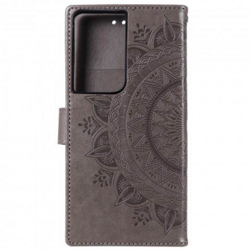 Flip Case Samsung Galaxy S21 Ultra 5G Mandala Sun