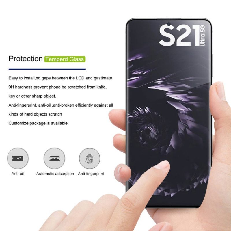 Karkaistu Lasisuoja Samsung Galaxy S21 Ultra 5G Amorus Puhelimelle