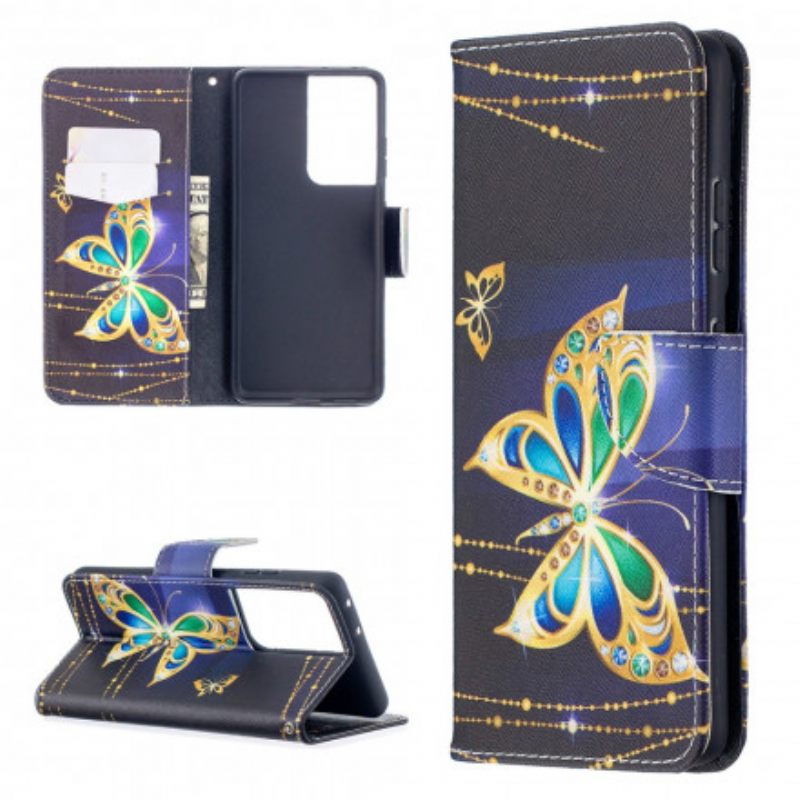 Kotelot Samsung Galaxy S21 Ultra 5G Butterflies Kings