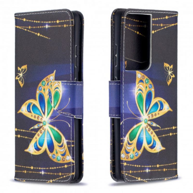 Kotelot Samsung Galaxy S21 Ultra 5G Butterflies Kings