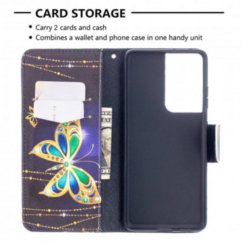 Kotelot Samsung Galaxy S21 Ultra 5G Butterflies Kings