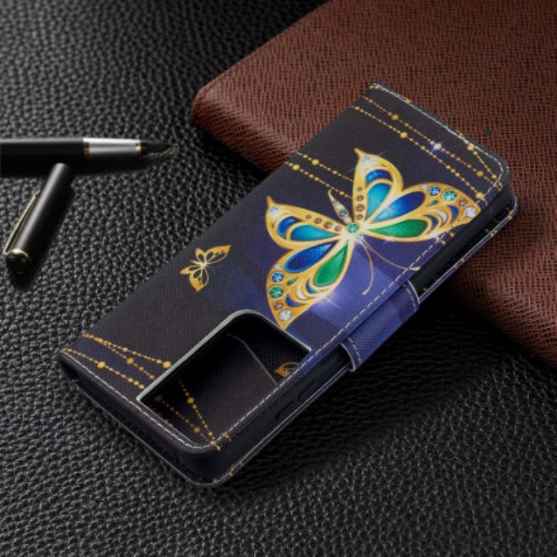 Kotelot Samsung Galaxy S21 Ultra 5G Butterflies Kings