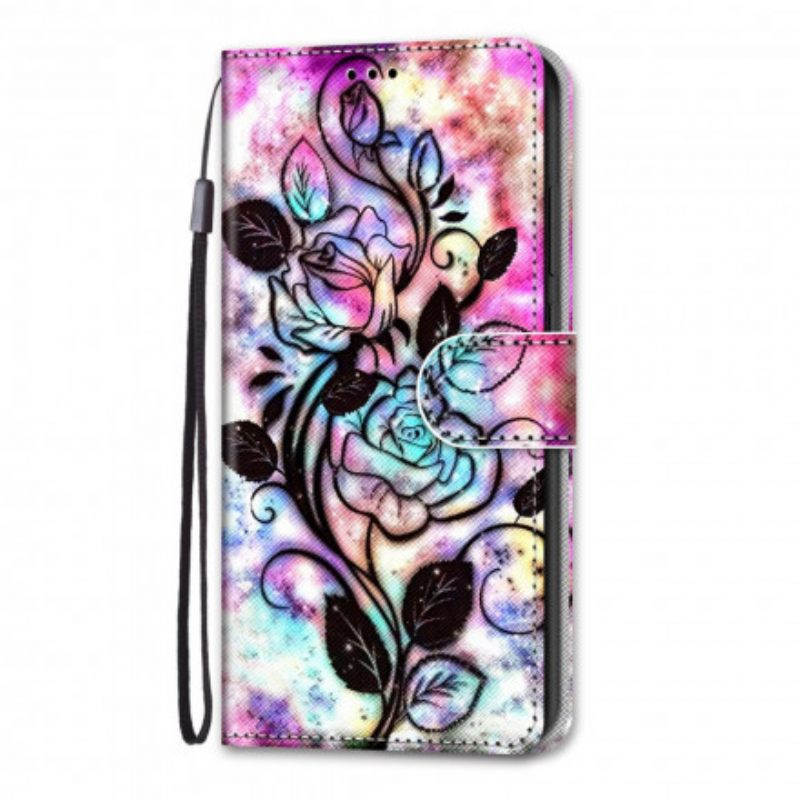 Kotelot Samsung Galaxy S21 Ultra 5G Neon Flowers