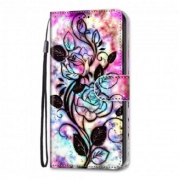 Kotelot Samsung Galaxy S21 Ultra 5G Neon Flowers