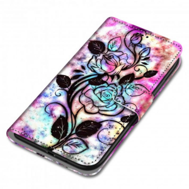 Kotelot Samsung Galaxy S21 Ultra 5G Neon Flowers