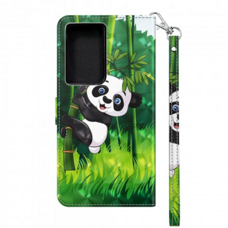 Kotelot Samsung Galaxy S21 Ultra 5G Panda Ja Bamboo