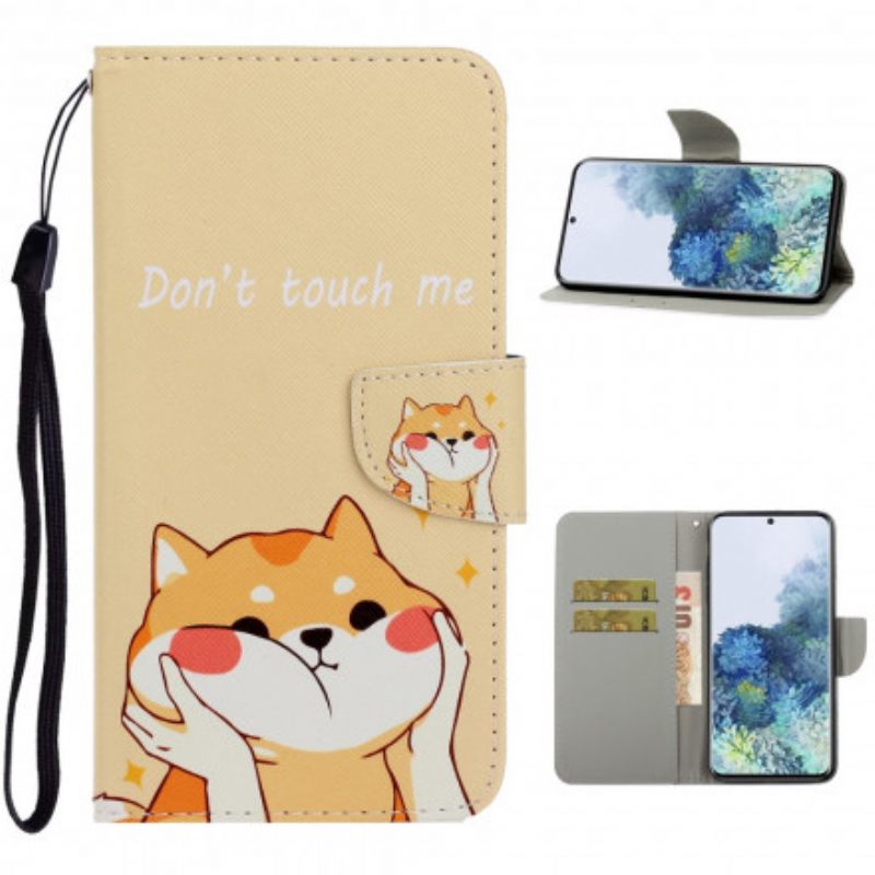 Kotelot Samsung Galaxy S21 Ultra 5G Suojaketju Kuori Cat Don't Touch Me Strappy