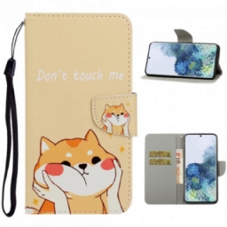 Kotelot Samsung Galaxy S21 Ultra 5G Suojaketju Kuori Cat Don't Touch Me Strappy