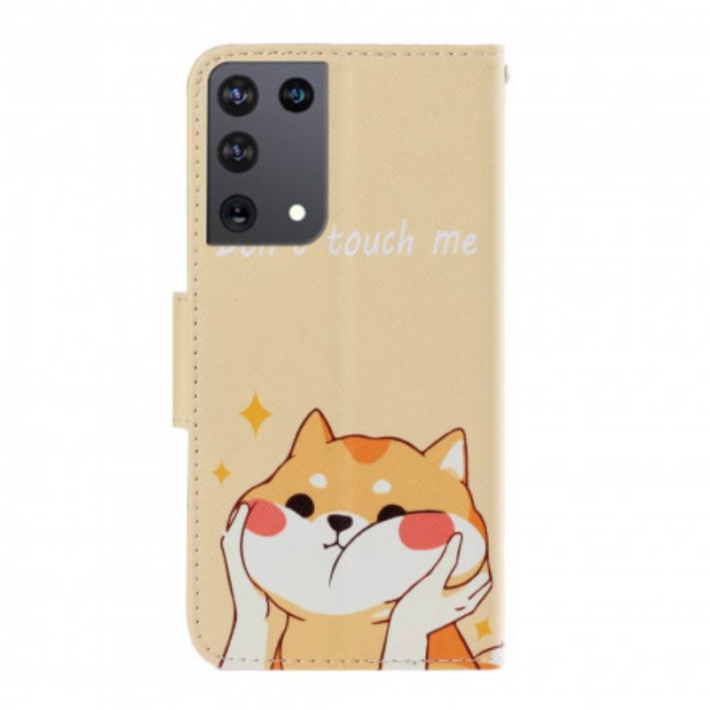 Kotelot Samsung Galaxy S21 Ultra 5G Suojaketju Kuori Cat Don't Touch Me Strappy