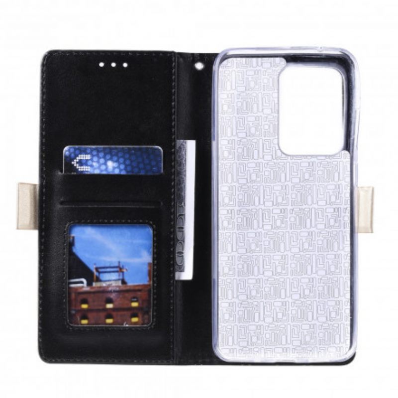 Kotelot Samsung Galaxy S21 Ultra 5G Suojaketju Kuori Lace Strap Kolikkokukkaro