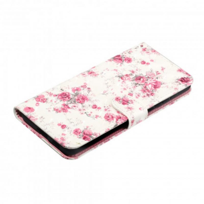 Kotelot Samsung Galaxy S21 Ultra 5G Suojaketju Kuori Strap Light Spot Flowers