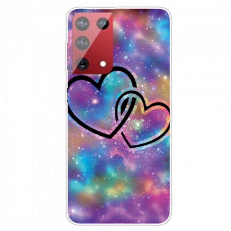 Kuori Samsung Galaxy S21 Ultra 5G Chaised Hearts