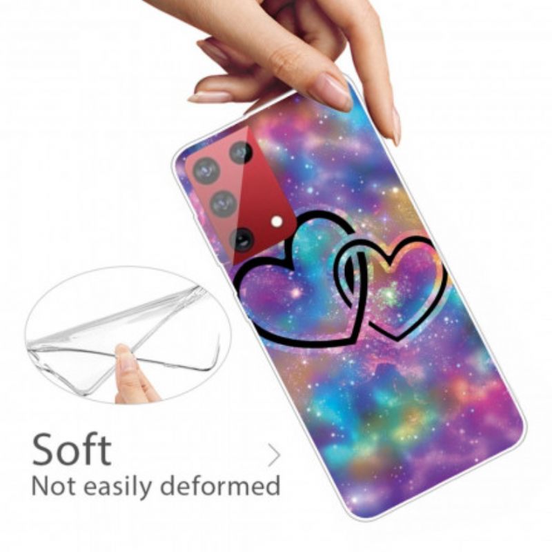 Kuori Samsung Galaxy S21 Ultra 5G Chaised Hearts