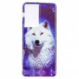 Kuori Samsung Galaxy S21 Ultra 5G Fluorescent Wolf Sarja