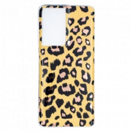 Kuori Samsung Galaxy S21 Ultra 5G Leopard Style Marble