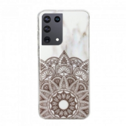 Kuori Samsung Galaxy S21 Ultra 5G Marmoroitu Mandala