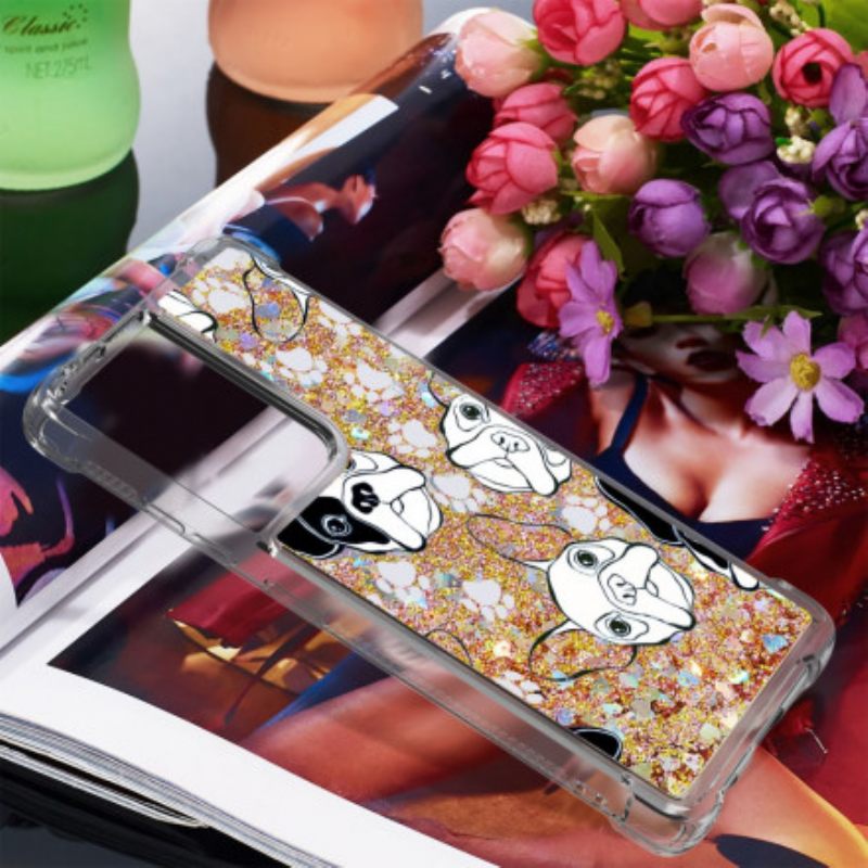 Kuori Samsung Galaxy S21 Ultra 5G Mr Dog Glitter