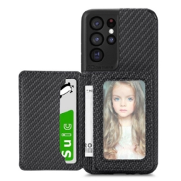 Kuori Samsung Galaxy S21 Ultra 5G Rfid-kortin Pidike