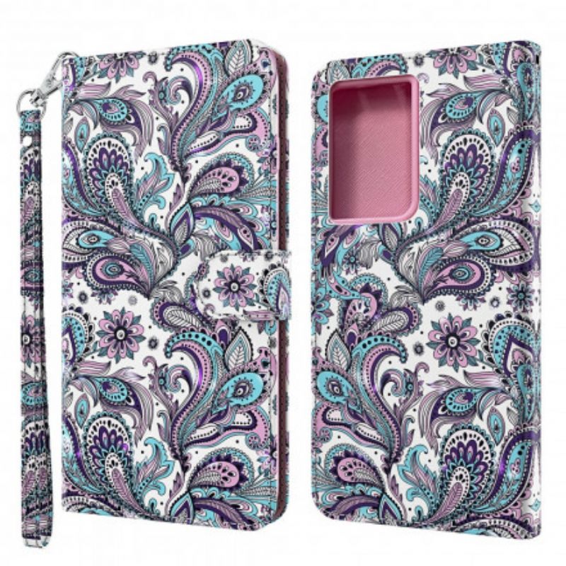 Nahkakotelo Samsung Galaxy S21 Ultra 5G Chic Lace