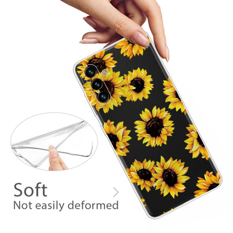 Case Samsung Galaxy A13 5G Auringonkukat