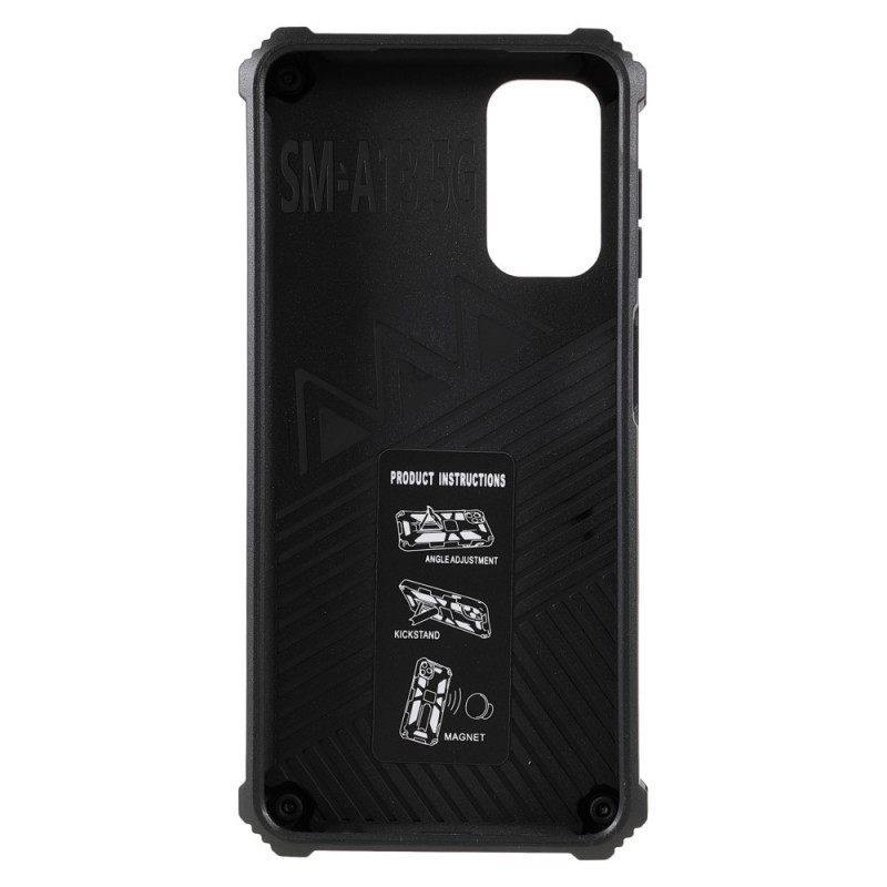 Case Samsung Galaxy A13 5G Camouflage Irrotettava Tuki