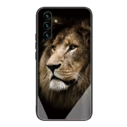 Case Samsung Galaxy A13 5G Tempered Glass Lion Head