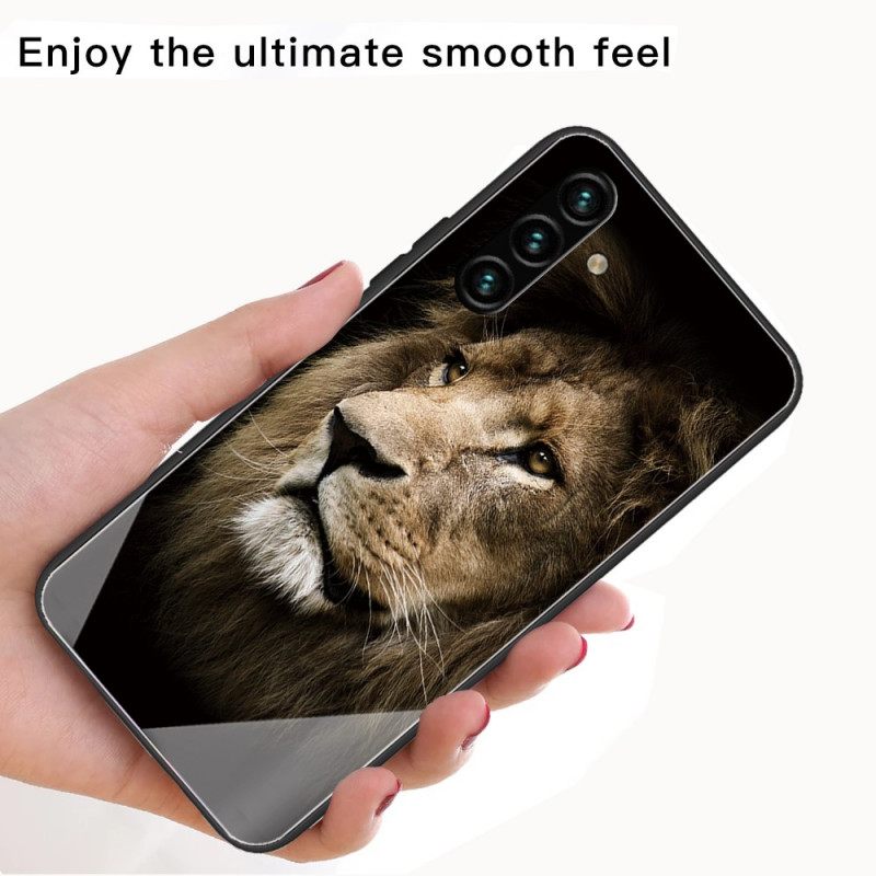 Case Samsung Galaxy A13 5G Tempered Glass Lion Head