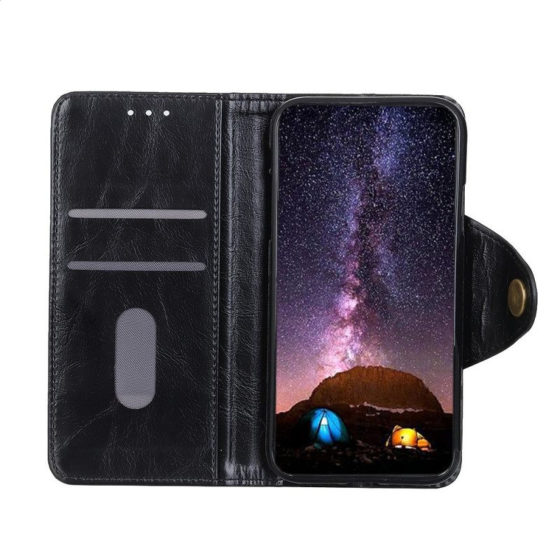 Flip Case Samsung Galaxy A13 5G Tekonahkapatenttipainike