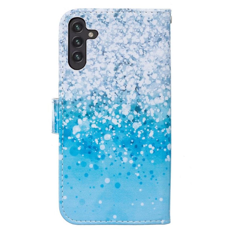 Kotelot Samsung Galaxy A13 5G Blue Glitter Gradient