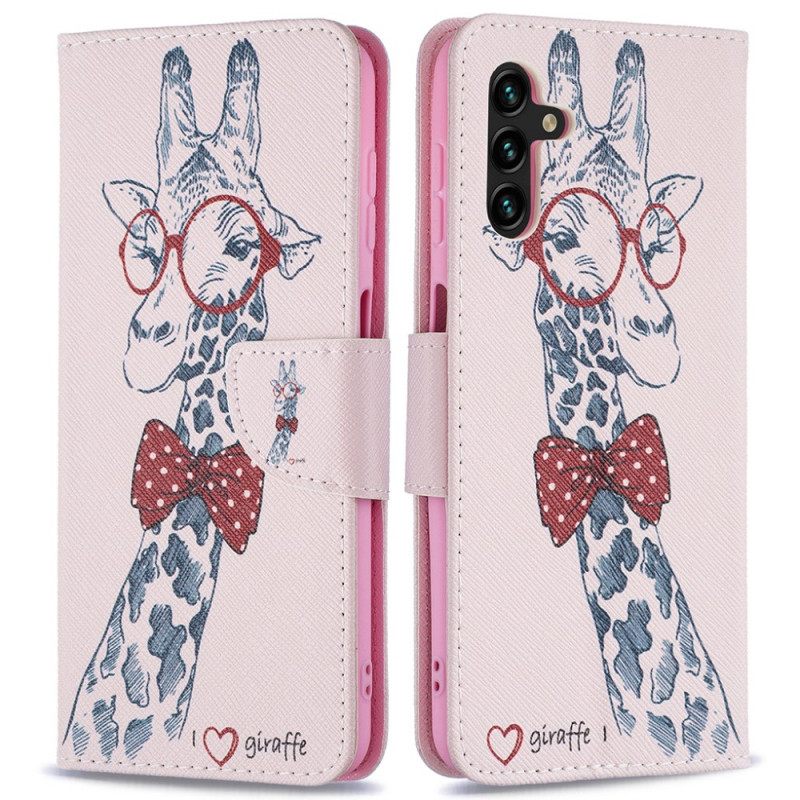 Kotelot Samsung Galaxy A13 5G Brainy Giraffe