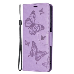 Kotelot Samsung Galaxy A13 5G Butterflies In Flight With Lanyard