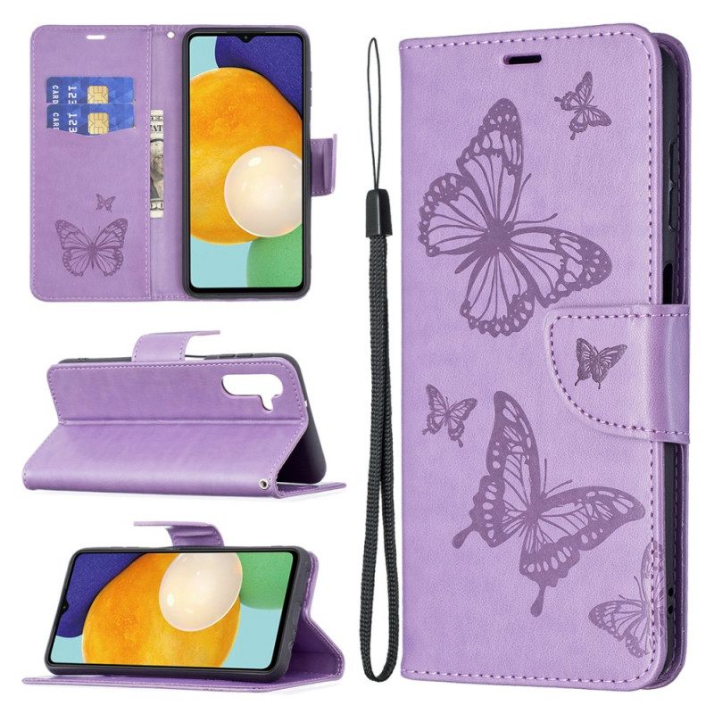 Kotelot Samsung Galaxy A13 5G Butterflies In Flight With Lanyard