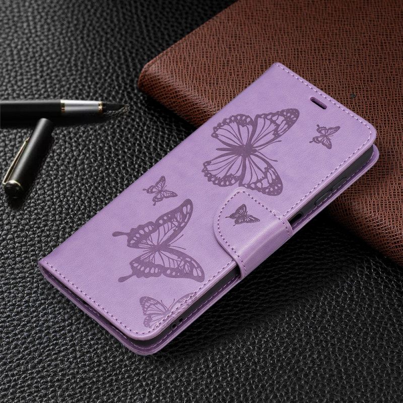 Kotelot Samsung Galaxy A13 5G Butterflies In Flight With Lanyard