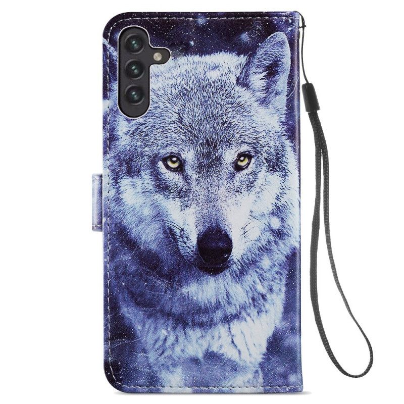 Kotelot Samsung Galaxy A13 5G Gorgeous Wolves Kaulanauhalla