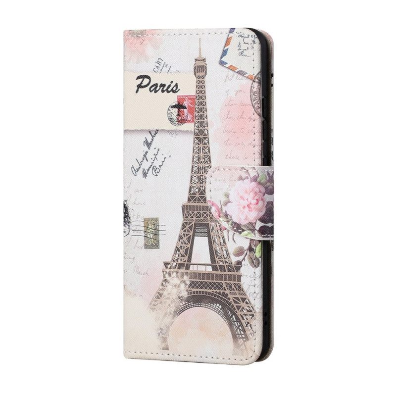 Kotelot Samsung Galaxy A13 5G Retro Eiffel-torni