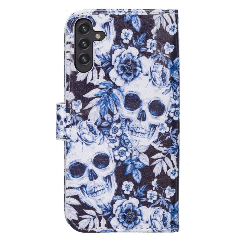 Kotelot Samsung Galaxy A13 5G Retro Skulls