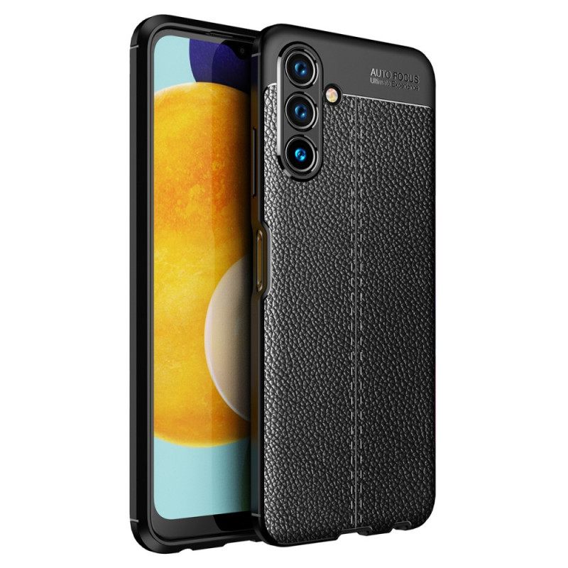 Kuori Samsung Galaxy A13 5G Double Line Litchi Leather Effect