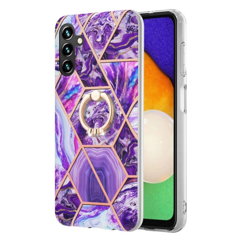 Kuori Samsung Galaxy A13 5G Geometrinen Marmori Rengastuella