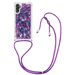 Kuori Samsung Galaxy A13 5G Kiristysnyörillä Dreamcatcher Glitter Kiristysnauha