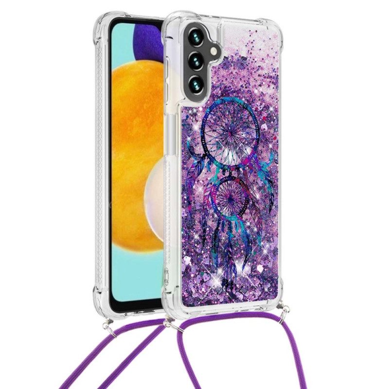 Kuori Samsung Galaxy A13 5G Kiristysnyörillä Dreamcatcher Glitter Kiristysnauha