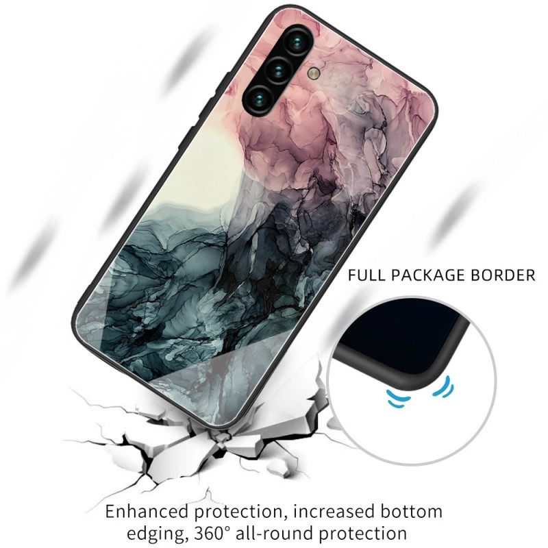 Kuori Samsung Galaxy A13 5G Marble Tempered Glass