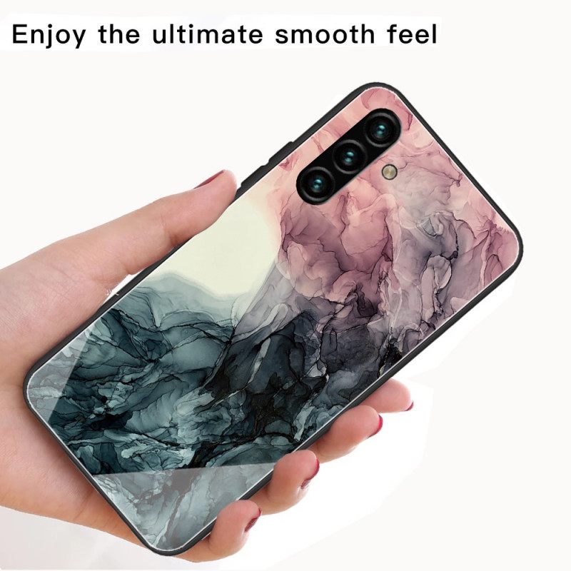 Kuori Samsung Galaxy A13 5G Marble Tempered Glass