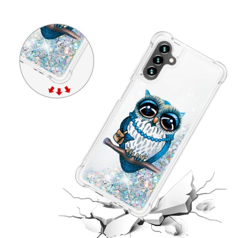 Kuori Samsung Galaxy A13 5G Miss Owl Glitter