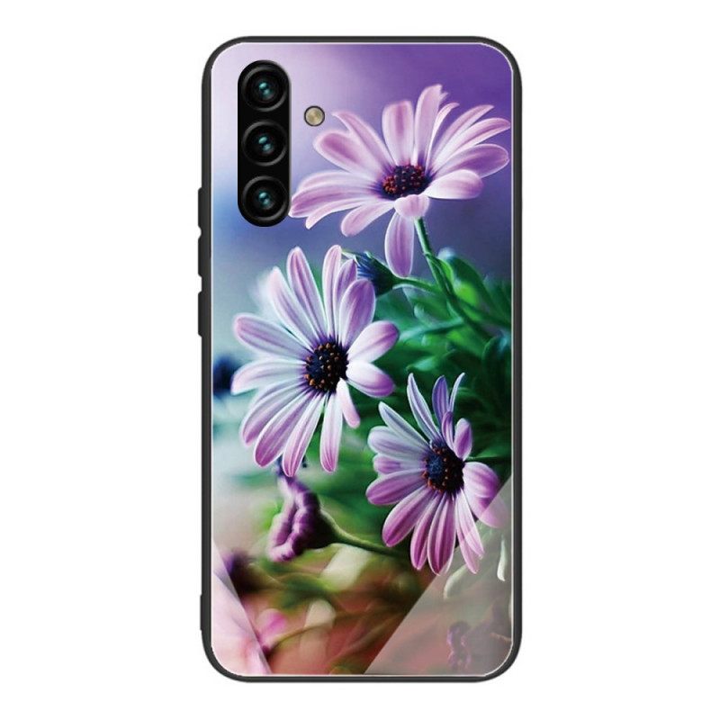 Kuori Samsung Galaxy A13 5G Tempered Glass Flowers