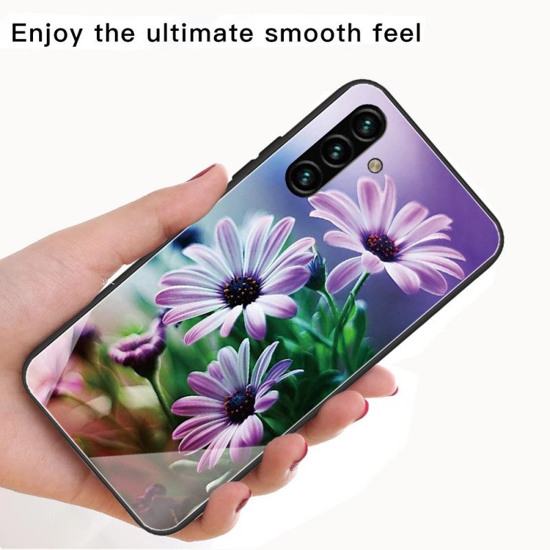 Kuori Samsung Galaxy A13 5G Tempered Glass Flowers