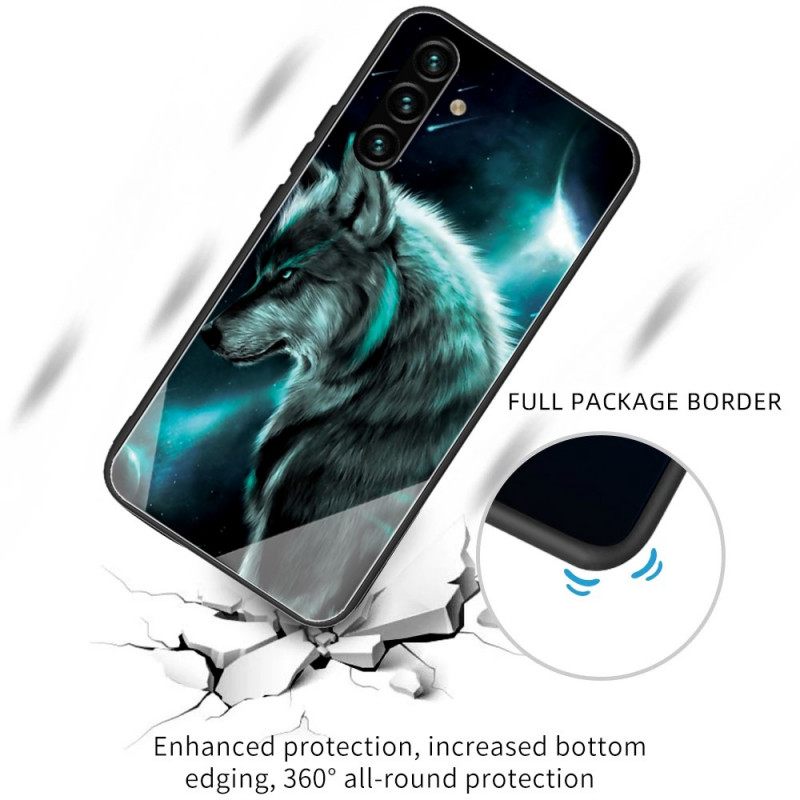 Kuori Samsung Galaxy A13 5G Tempered Glass Wolf