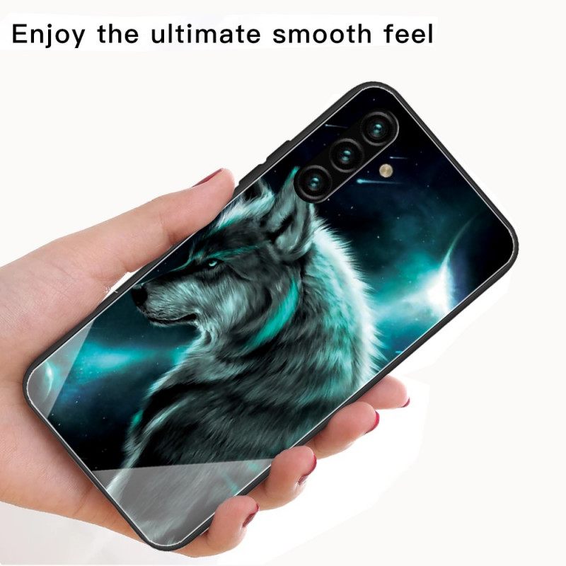 Kuori Samsung Galaxy A13 5G Tempered Glass Wolf